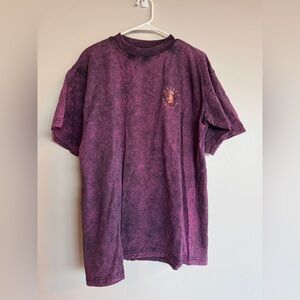 Vintage 90s Sydney Australia Koala Embroidered Acid Wash T-Shirt Purple Large